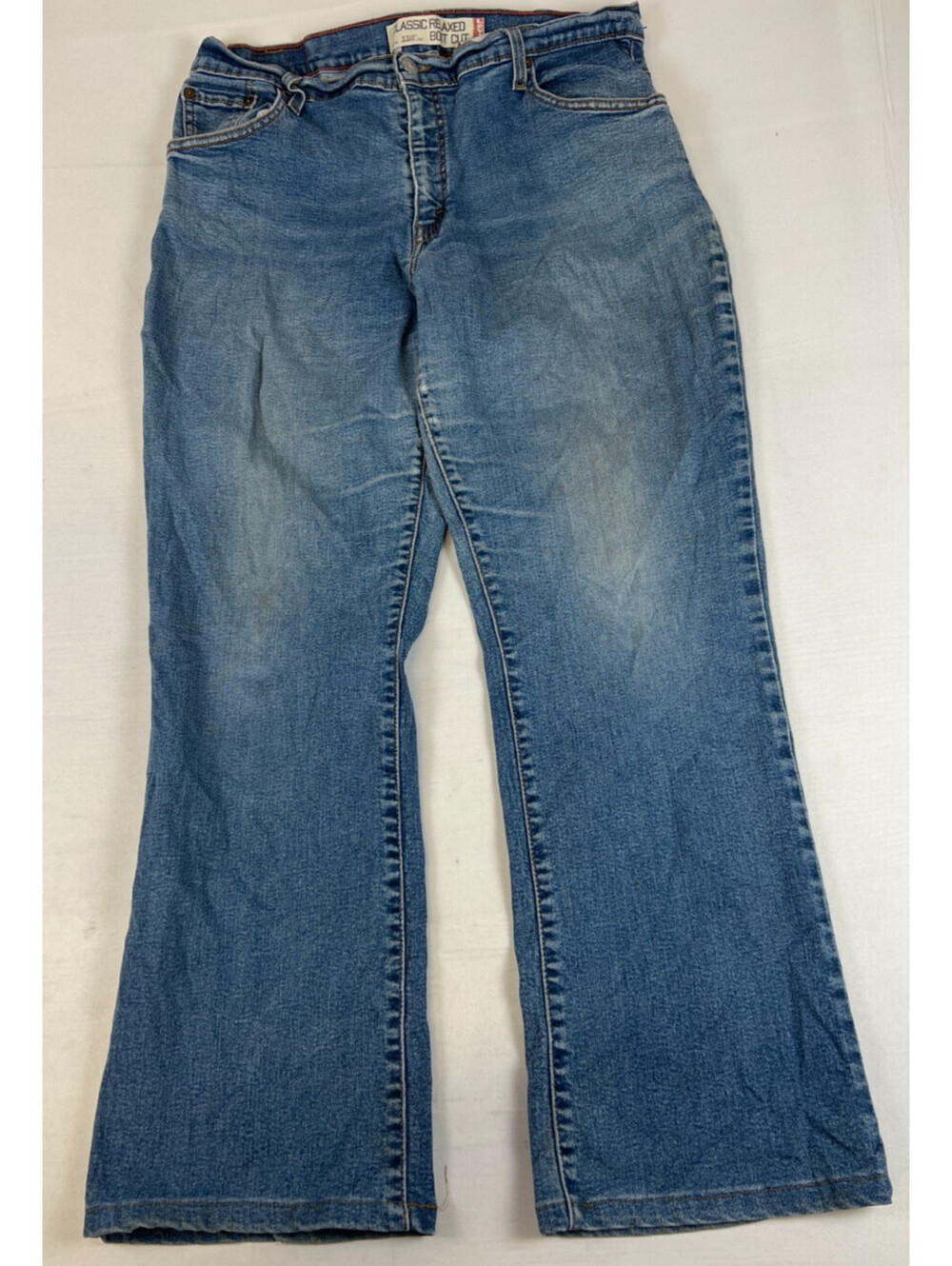 Vintage Levi's Women's 14M Classic Relaxed 550 Boot Cut Blue Jeans